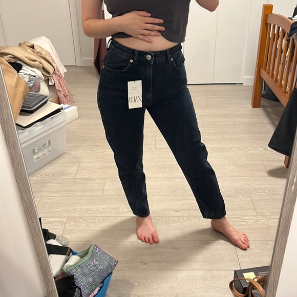 Zara NEW mom jeans - Picture 1 of 6